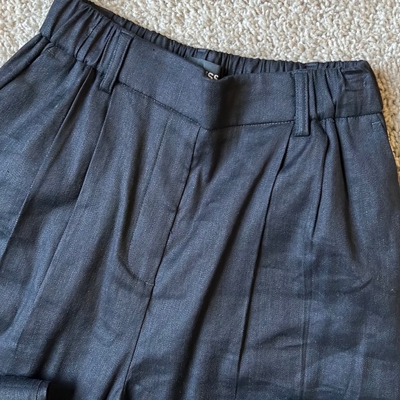 2 Express high waisted linen blend pull on pants, size XXS.. fits up to S - Picture 4 of 13